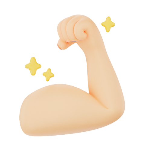 an arm flexing bicep